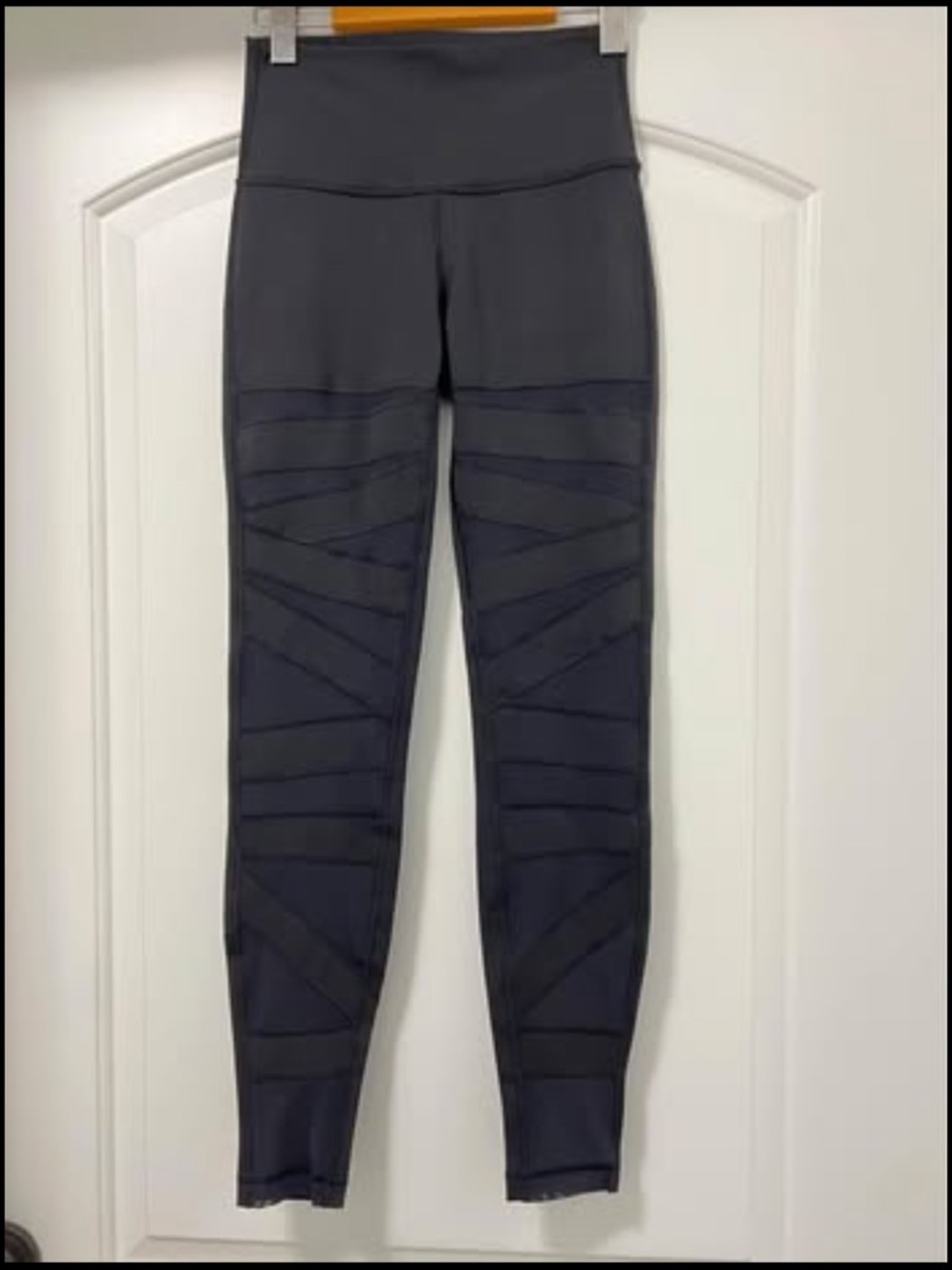 Lululemon High-Waist Black Mesh Panel Leggings